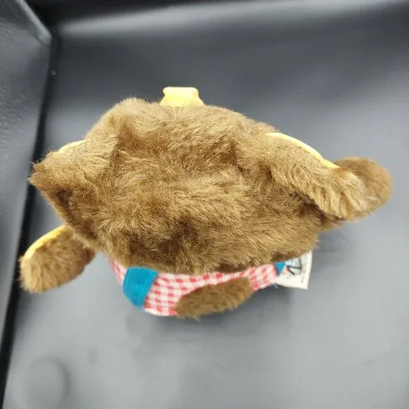 Vintage Fisher Price Roly Poly Round Teddy Bear Plush Chime Musical Baby Toy - Picture 4 of 7